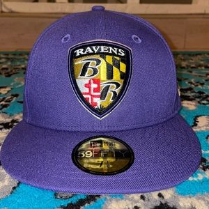 Men's Baltimore Ravens New Era Purple 59FIFTY Hat
